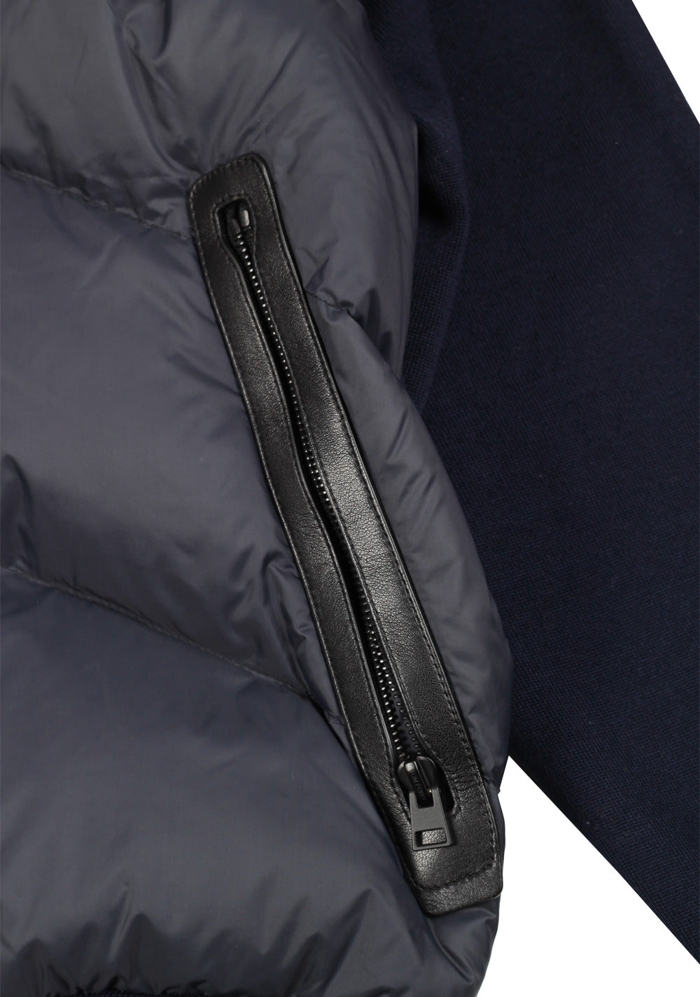 TOM FORD Blue Nylon Zipper Hoody Size 48 / 38R U.S. In Wool
