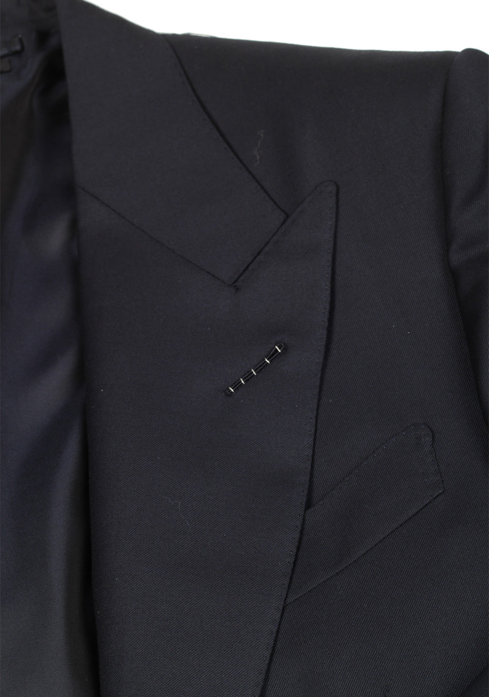 TOM FORD Windsor Solid Blue Suit Size 46 / 36R U.S. Wool Fit A