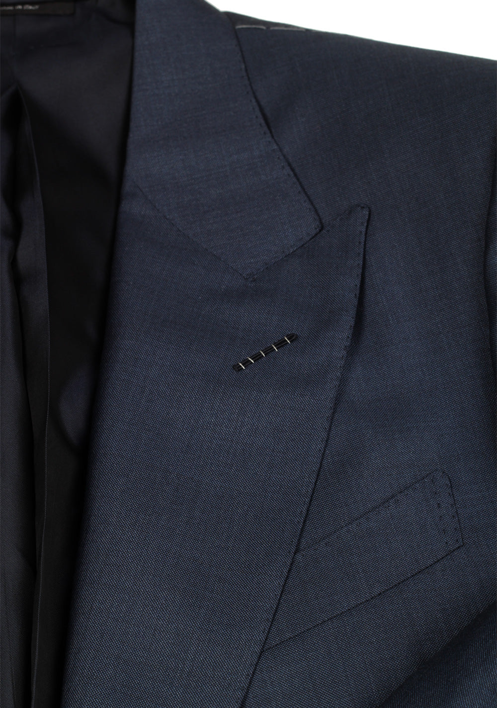 TOM FORD Shelton Solid Blue Suit Size 54 / 44R U.S. In Wool