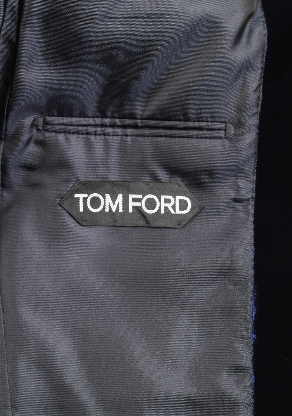 TOM FORD Shelton Blue Sport Coat Velvet Tuxedo Dinner Jacket Size 48 / 38R U.S.
