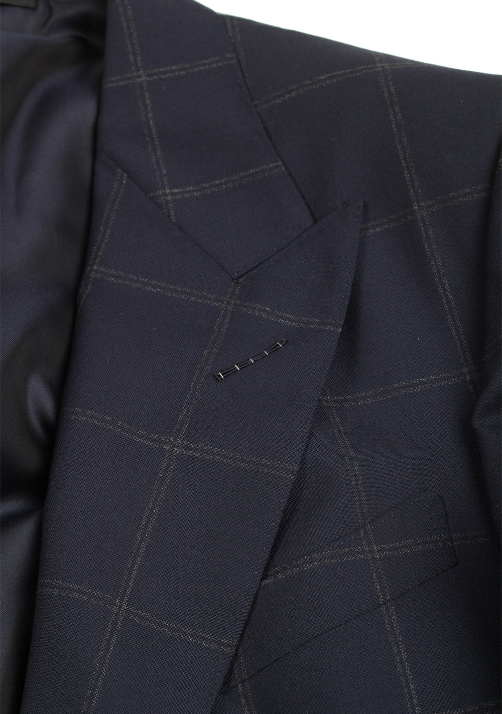 TOM FORD Windsor Checked Blue Suit Size 54 / 44R U.S. Wool Fit A