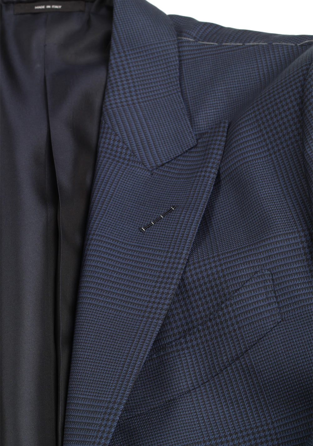 TOM FORD O'Connor Blue Checked Suit Size 48 / 38R U.S. Fit Y