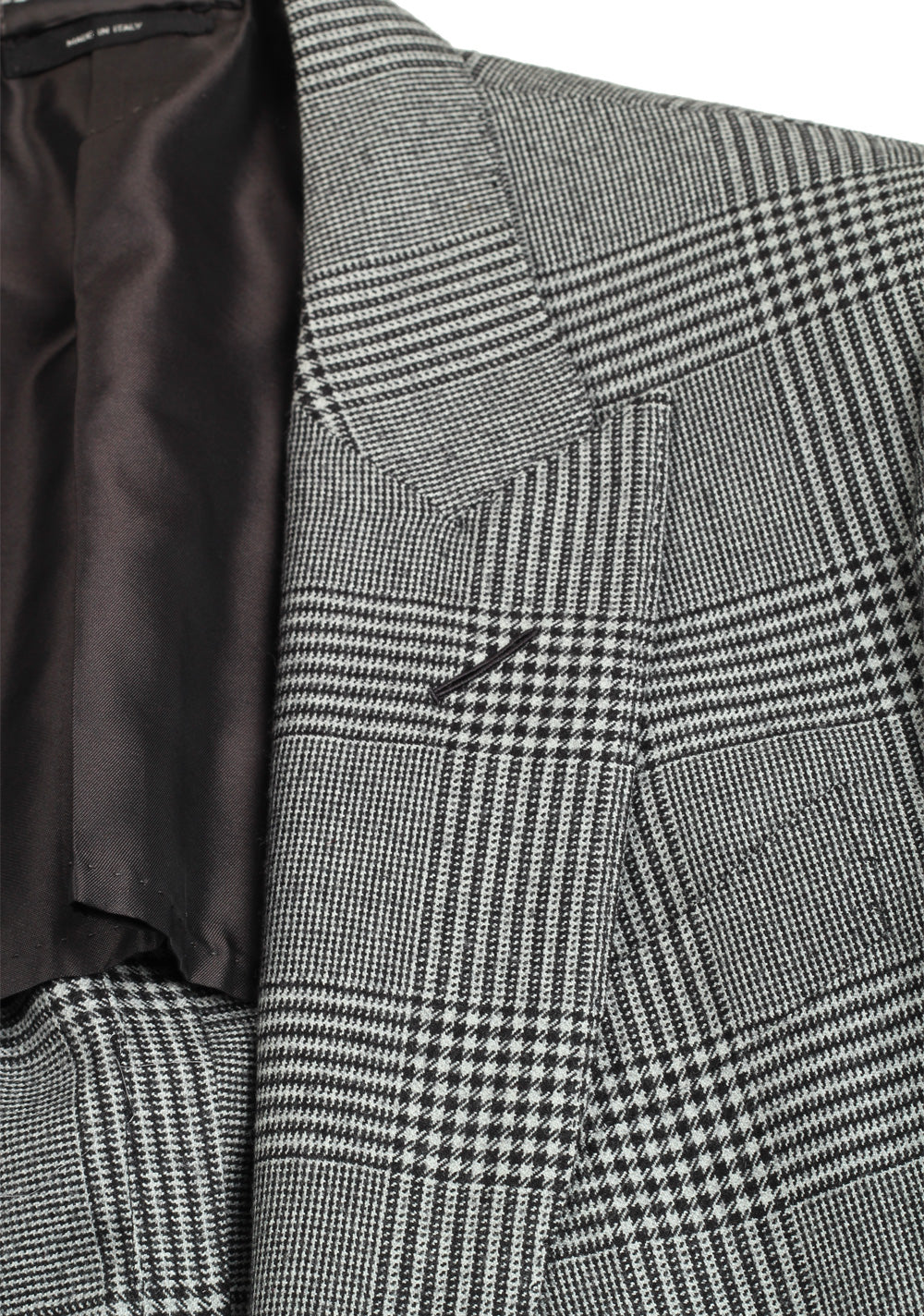 TOM FORD Shelton Gray Checked Suit Size 46 / 36R U.S.