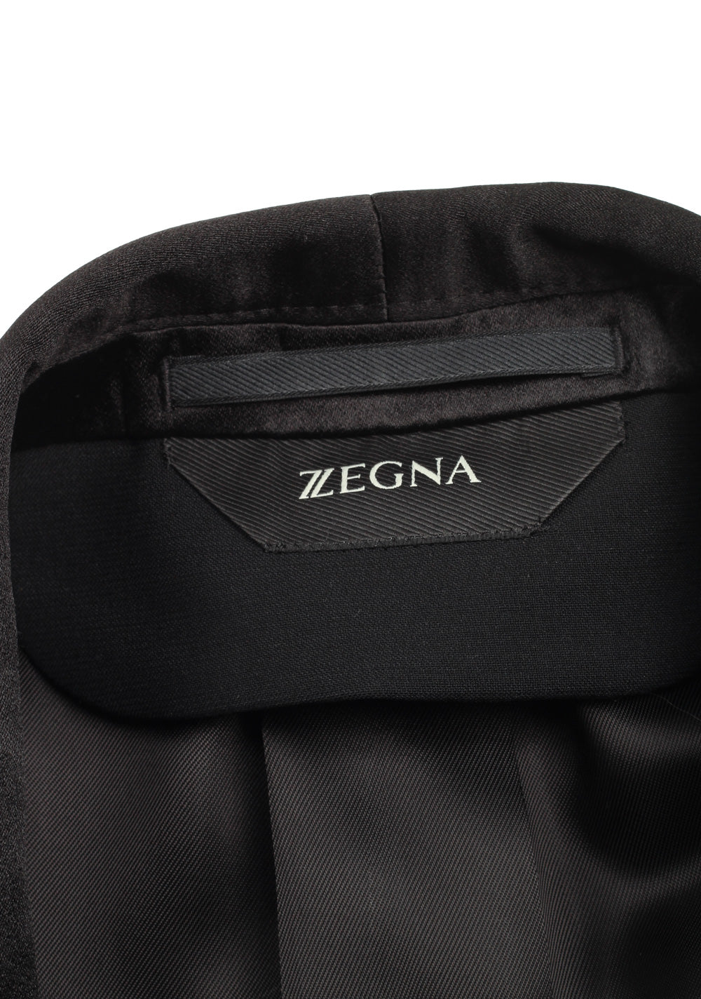 Z Zegna Black Wool Tuxedo Suit Size 50 / 40R U.S.