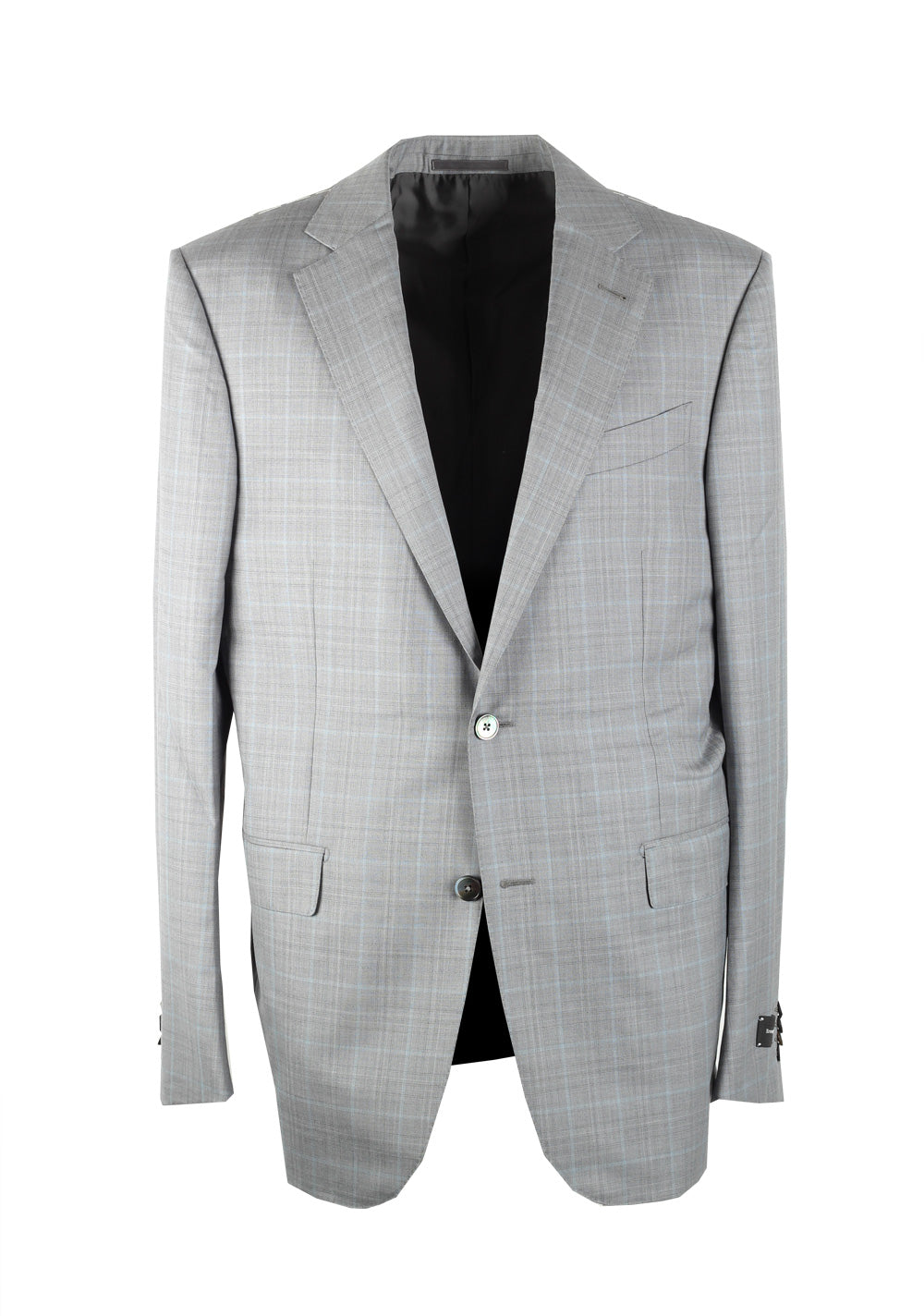 ZEGNA Milano Gray Checked Suit