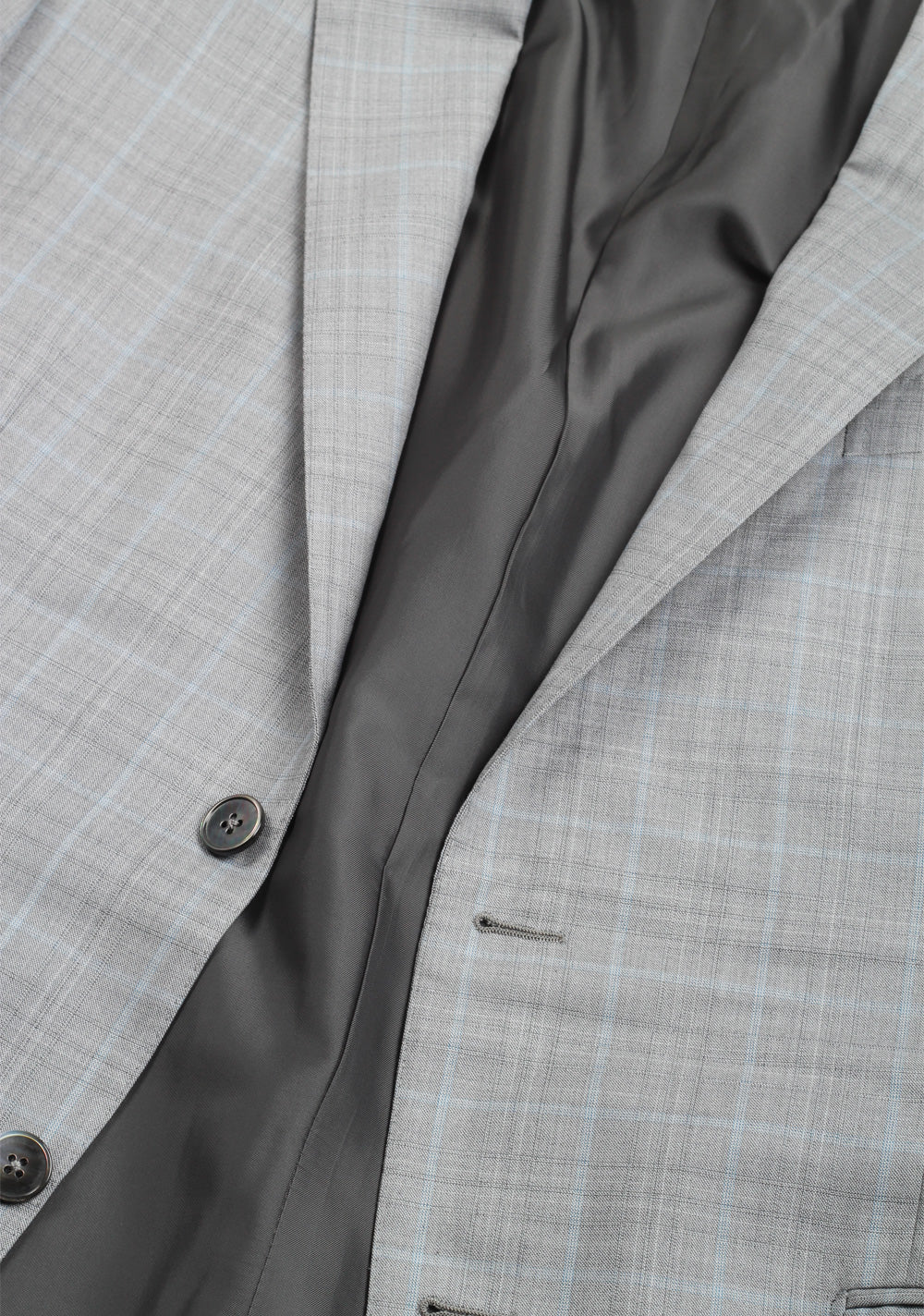 ZEGNA Milano Gray Checked Suit