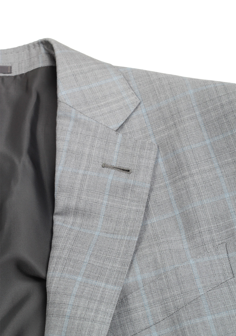 ZEGNA Milano Gray Checked Suit