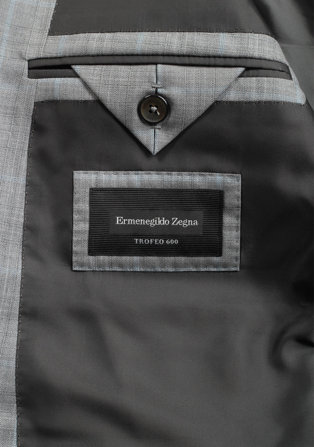 ZEGNA Milano Gray Checked Suit