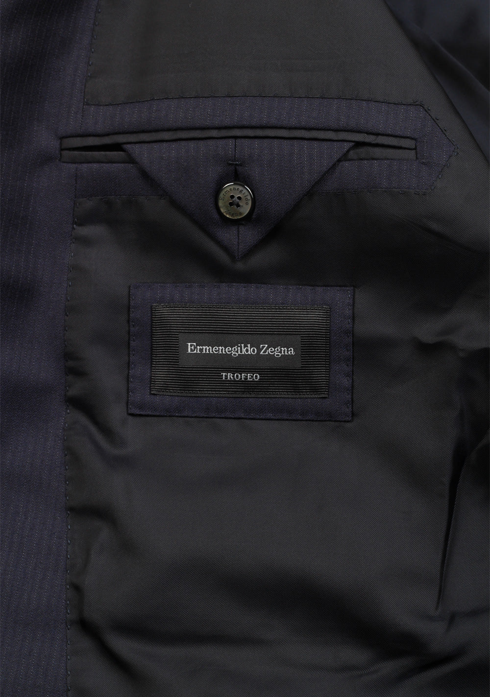 ZEGNA Milano Trofeo Blue Suit Size 58 / 48R U.S.
