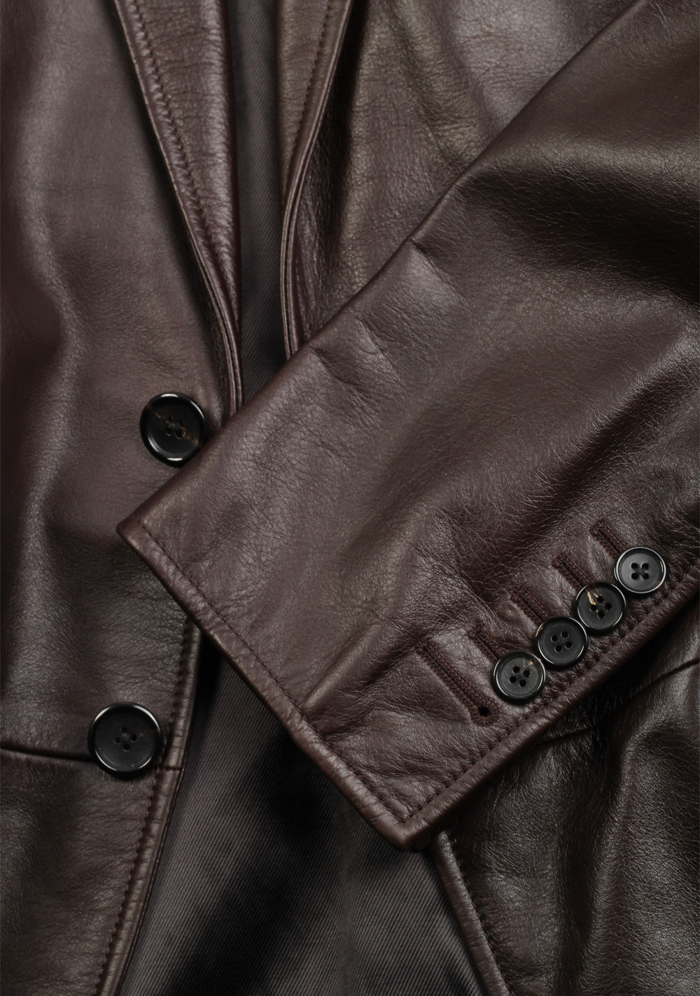 TOM FORD Brown Leather Jacket Blazer Coat Size 48 / 38R U.S.