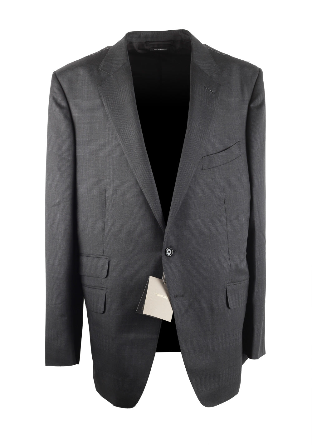 TOM FORD O'Connor Checked Gray Suit Size 60 / 50R U.S. Fit Y