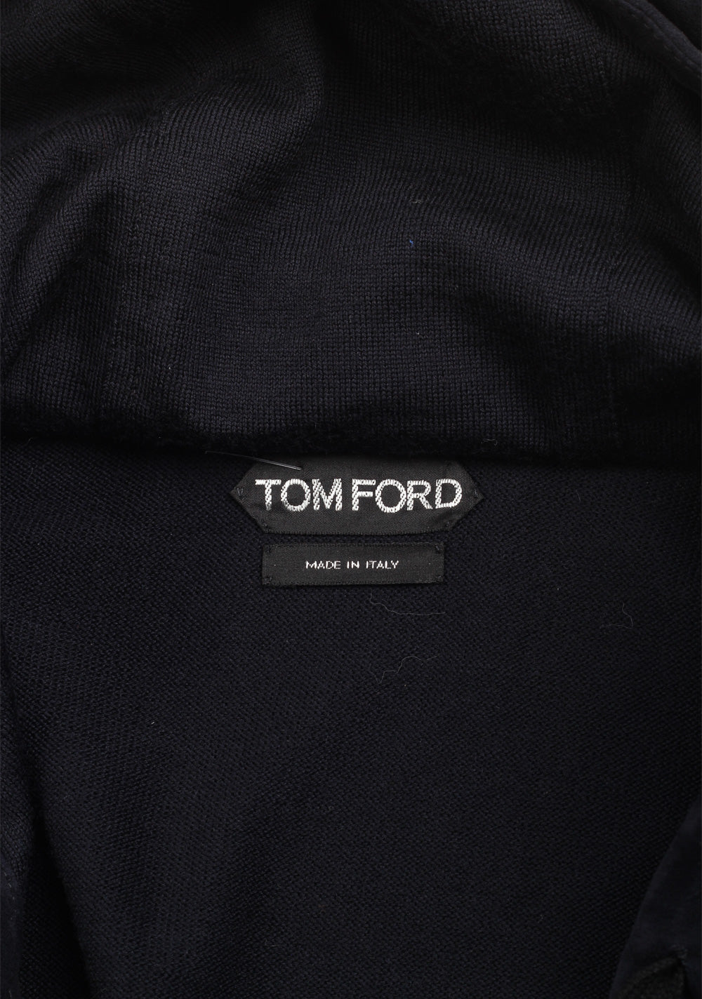 TOM FORD Blue Suede Zipper Hoody Size 48 / 38R U.S. In Wool