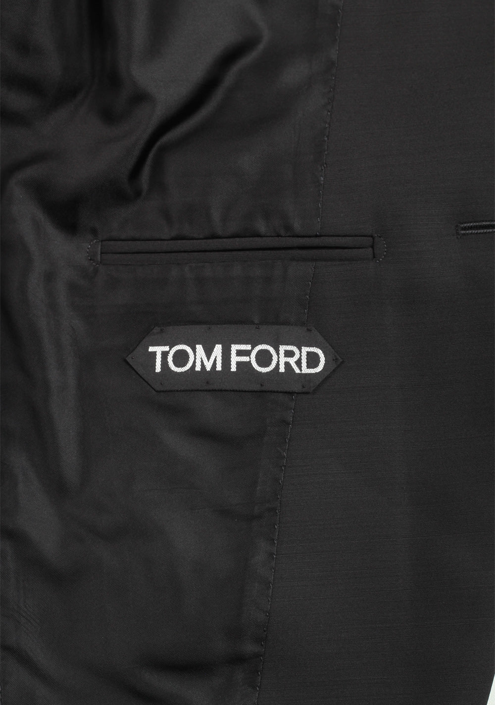 TOM FORD New Spencer Solid Black Suit Size 46 / 36R U.S.
