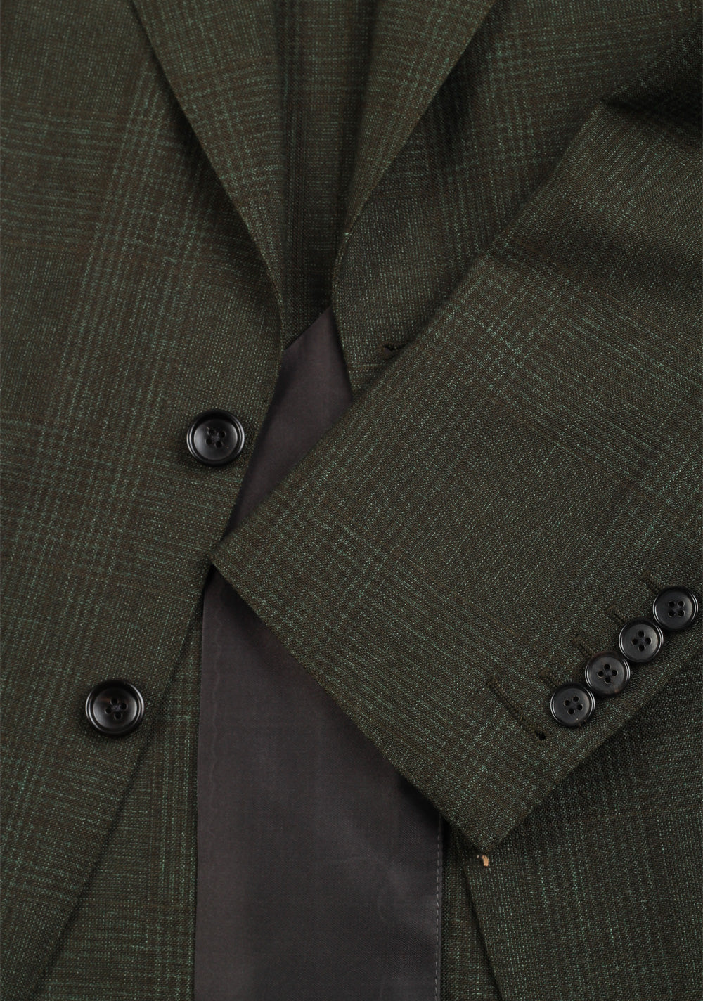 TOM FORD Shelton Green Checked Suit Size 48 / 38R U.S.