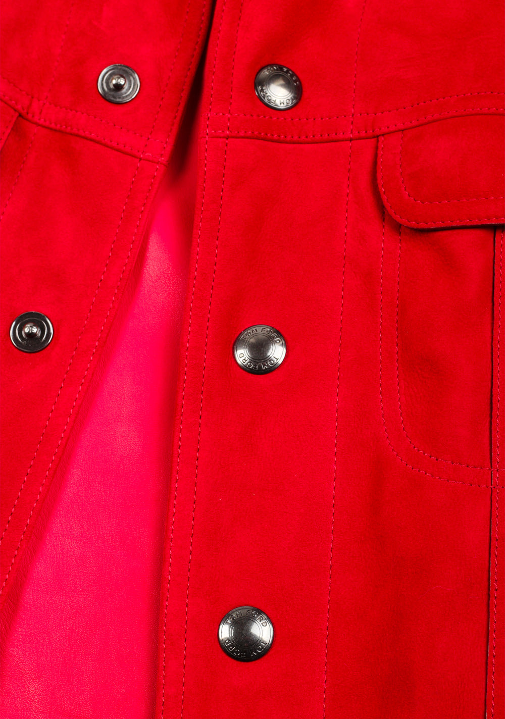 TOM FORD Red Western Jacket Coat Size 48 / 38R U.S.