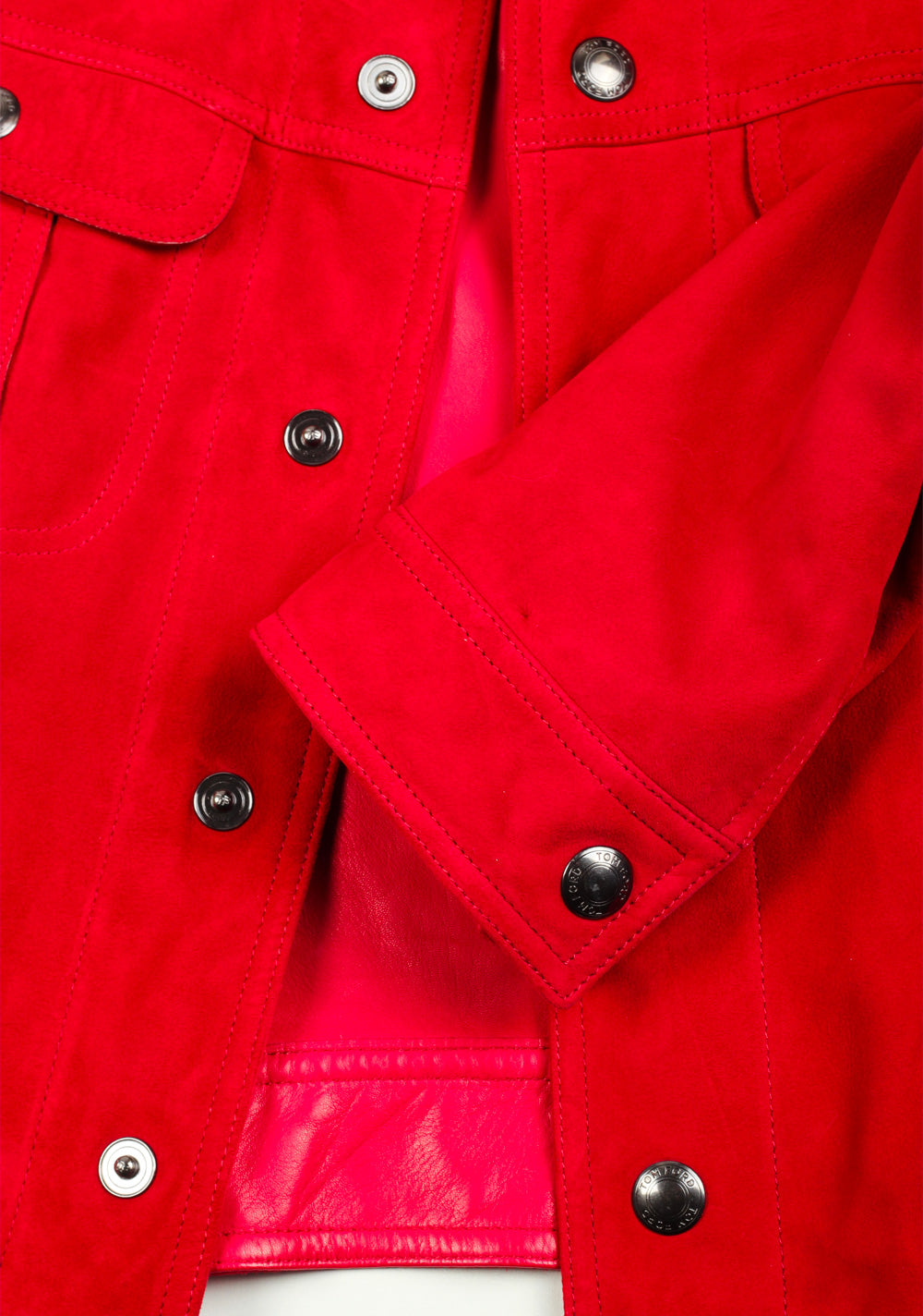 TOM FORD Red Western Jacket Coat Size 48 / 38R U.S.