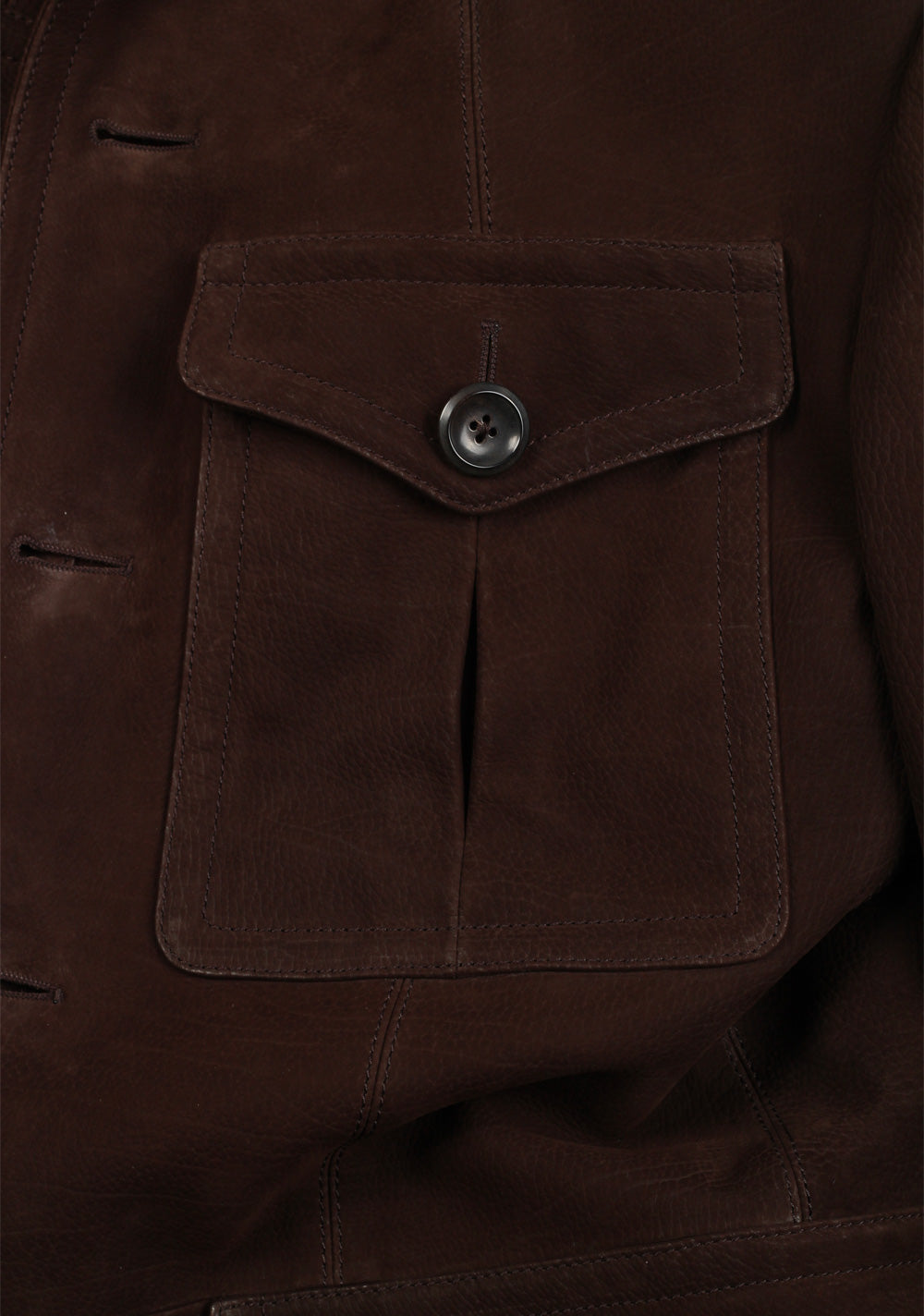 TOM FORD Military Leather Jacket Coat Size 48 / 38R U.S. Outerwear