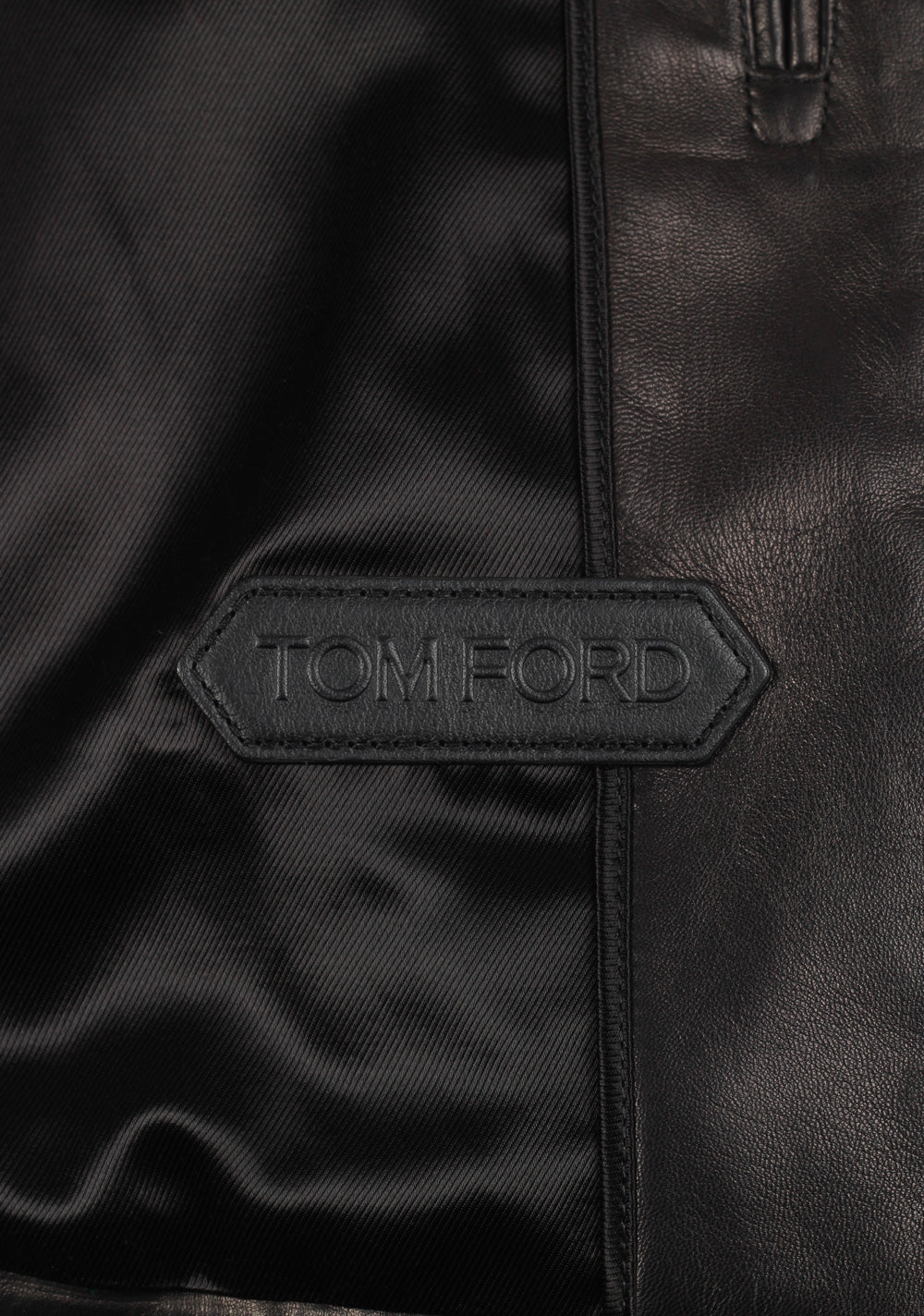 TOM FORD Leather Biker Jacket Coat Size 48 / 38R U.S. Outerwear