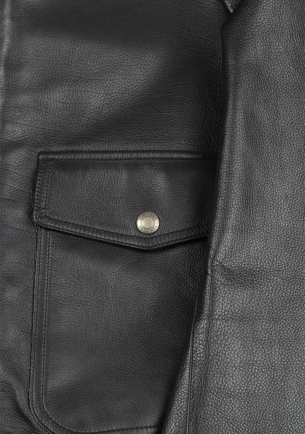 TOM FORD Leather Biker Jacket Coat Size 48 / 38R U.S. Outerwear