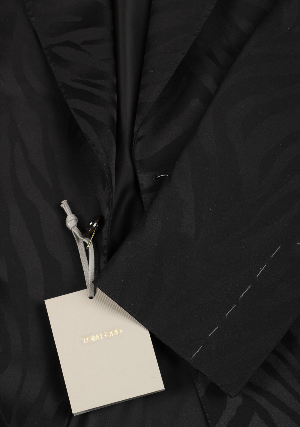 TOM FORD Shelton Zebra Black Suit Size 50 / 40R U.S. In Wool