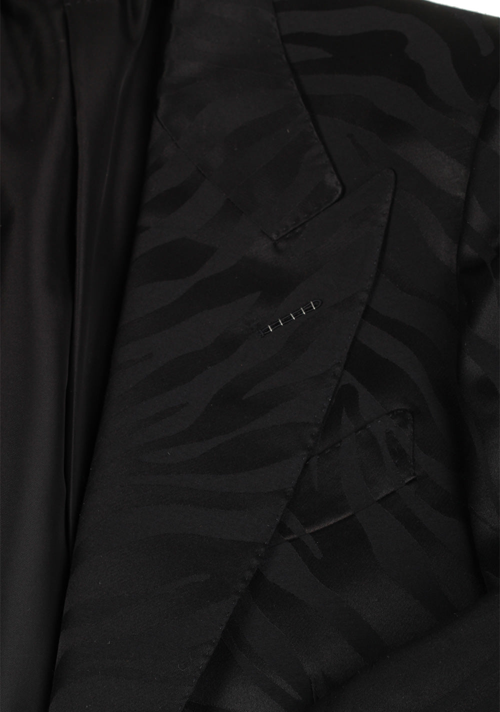 TOM FORD Shelton Zebra Black Suit Size 50 / 40R U.S. In Wool