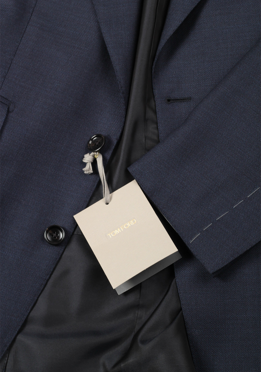 TOM FORD Shelton Solid Blue Birdseye Suit