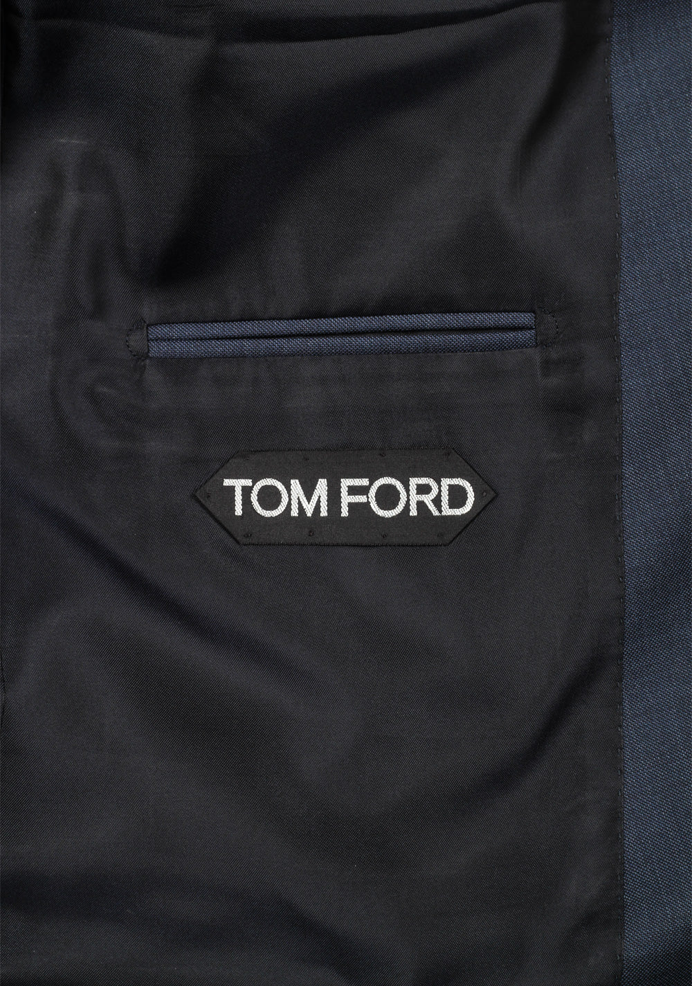 TOM FORD Shelton Solid Blue Suit Size 54 / 44R U.S. In Wool
