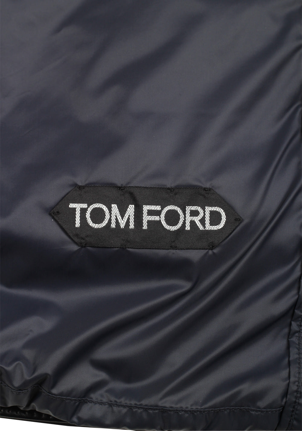 TOM FORD Blue Quilted Shell Down Gilet Vest Size 54 / 44R U.S.
