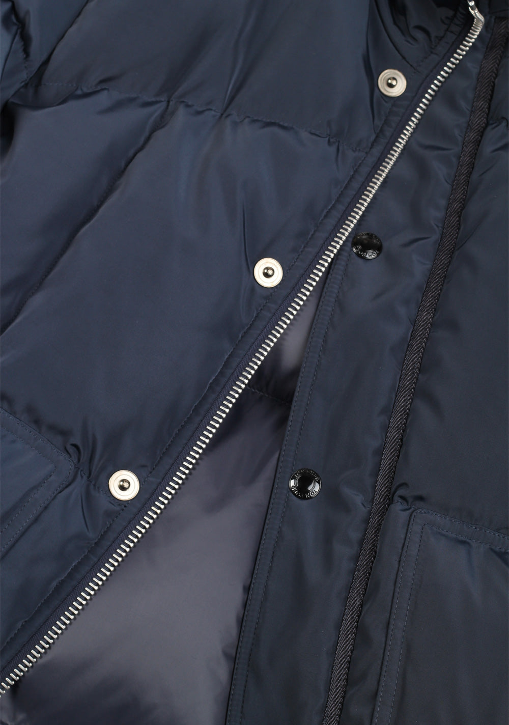 TOM FORD Blue Quilted Down Jacket Coat