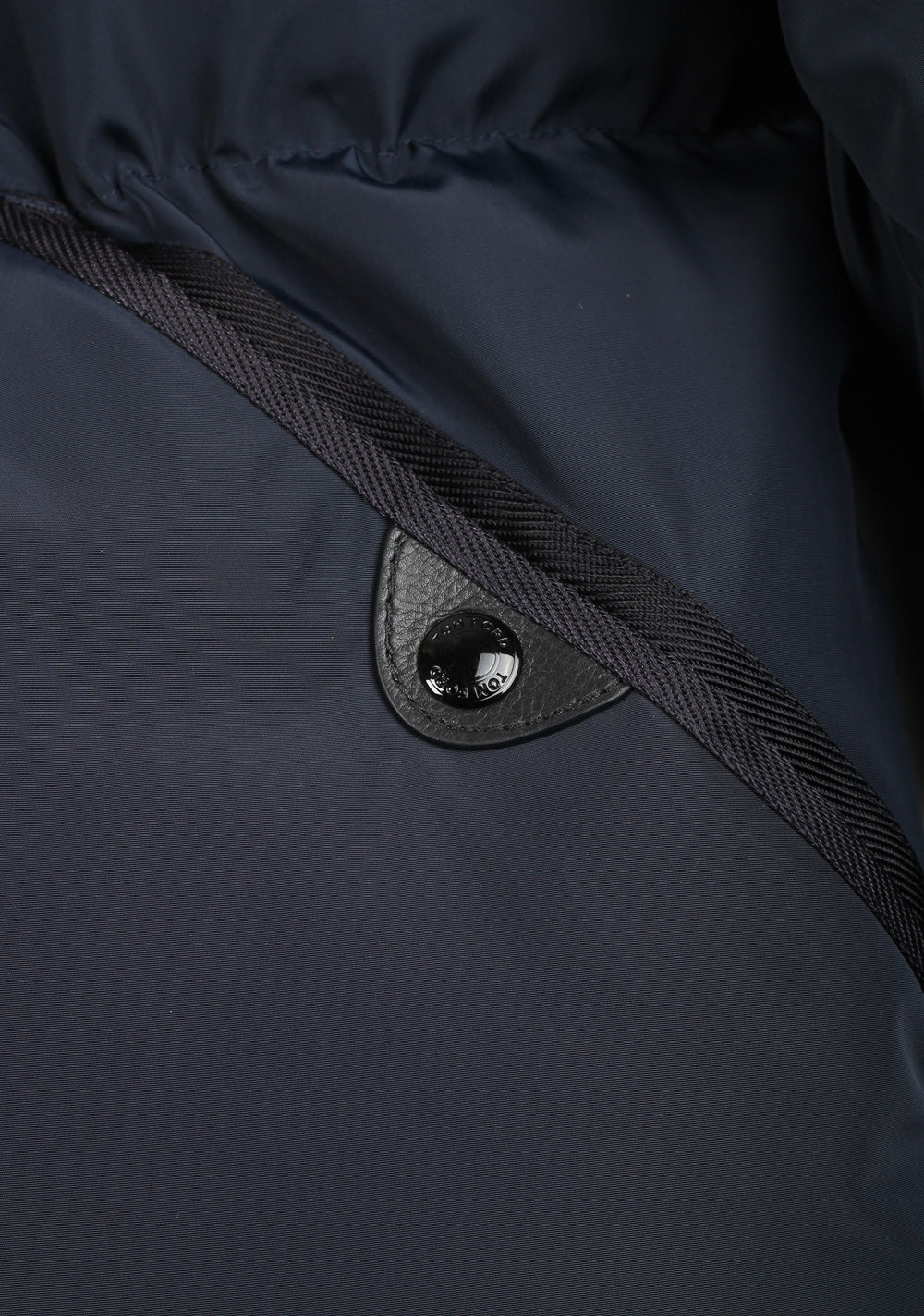 TOM FORD Blue Quilted Down Jacket Coat