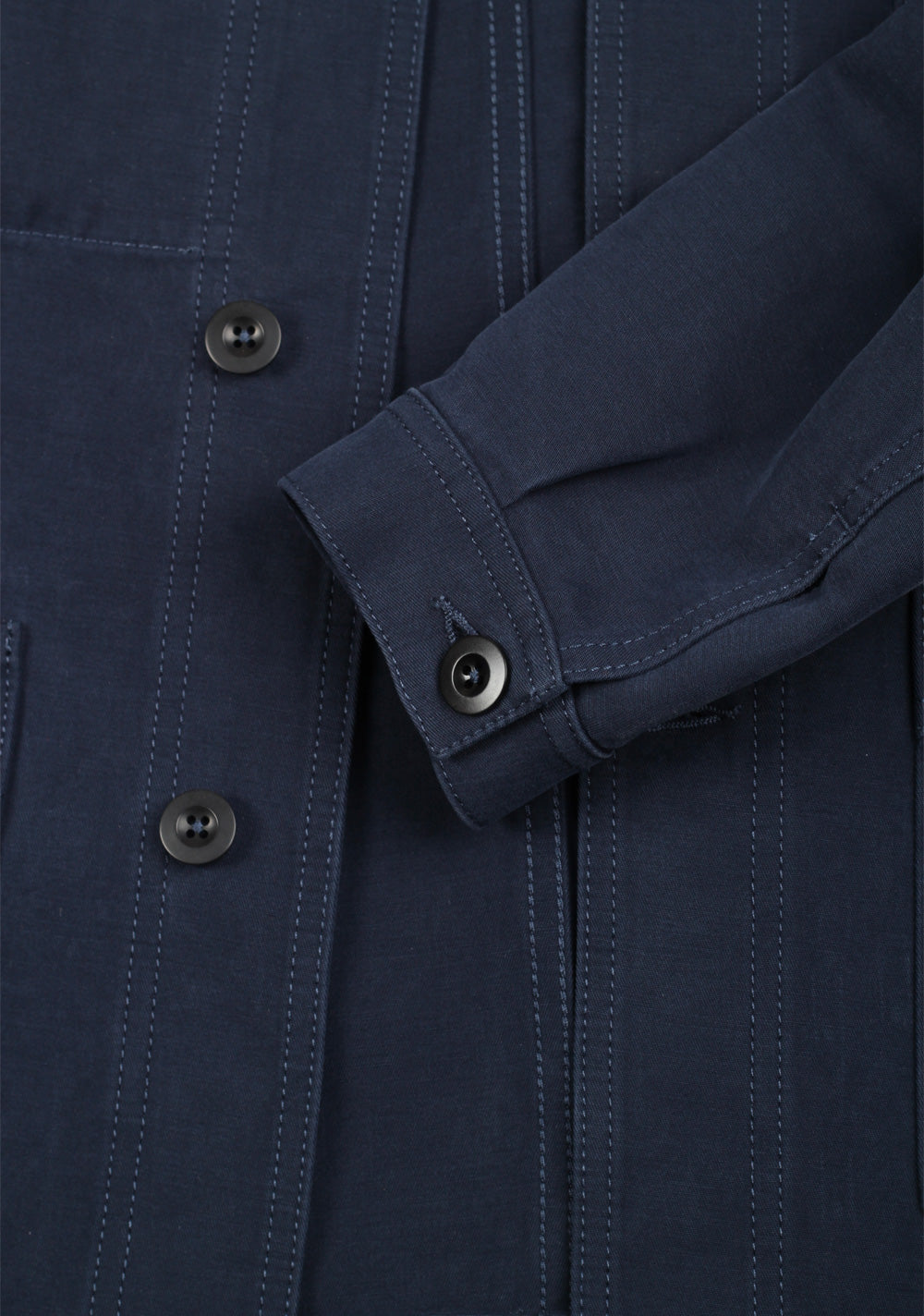 TOM FORD Blue Cotton Overshirt Coat