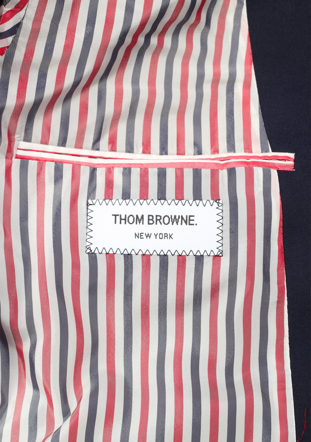 Thom Browne NEW YORK Typewriter Blue Blazer Sport Coat Size 52 / 42 U.S.