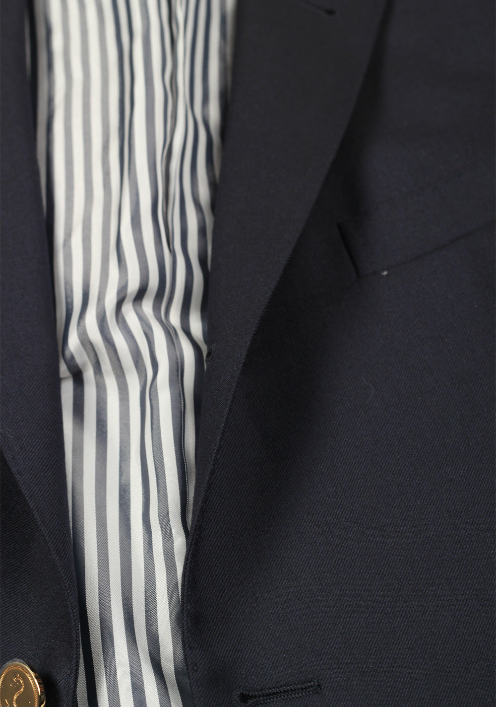 Thom Browne NEW YORK Twill High Armhole Blue Blazer Sport Coat Size 54 / 44 U.S.