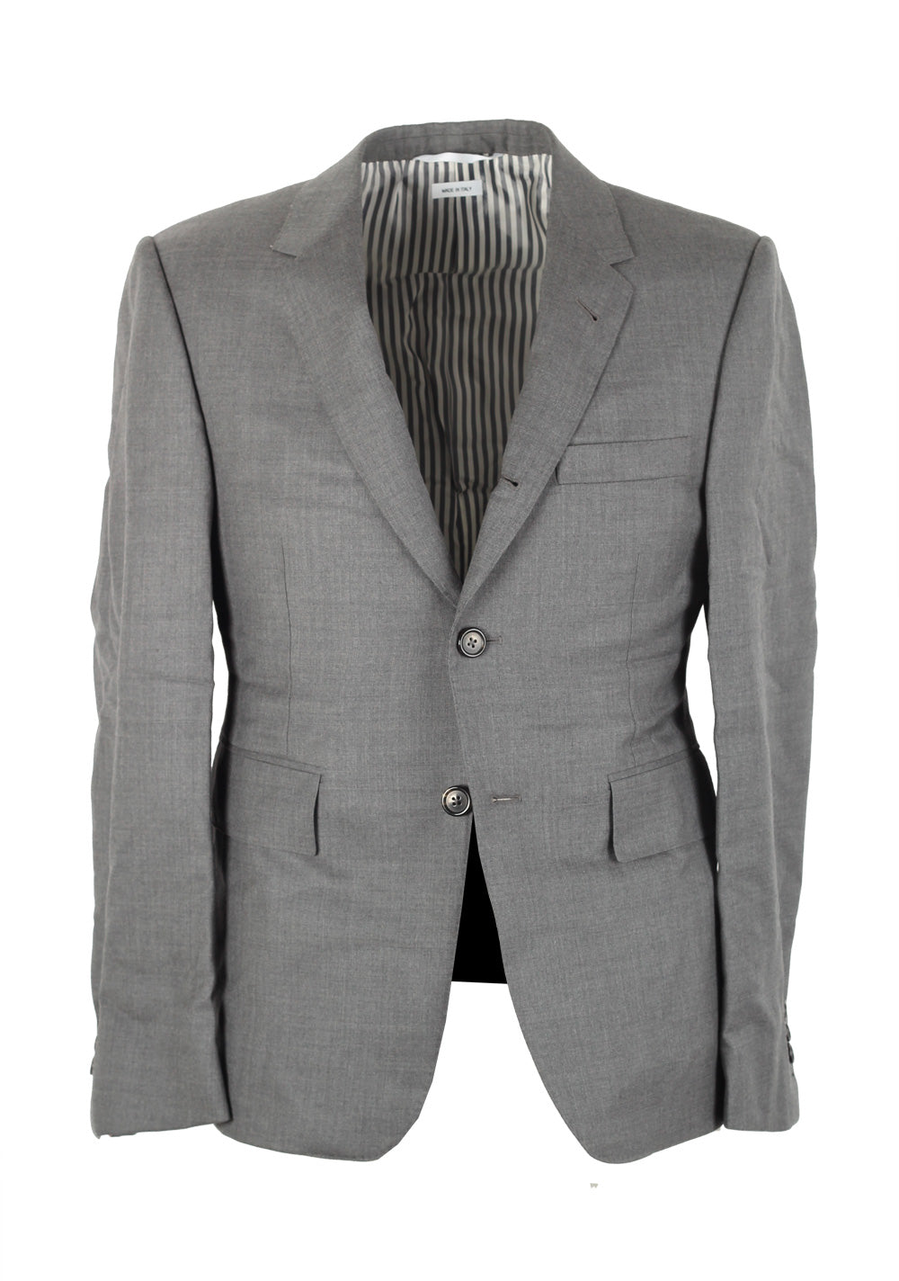 Thom Browne NEW YORK Twill High Armhole Gray Blazer Sport Coat Size 56 / 46 U.S.