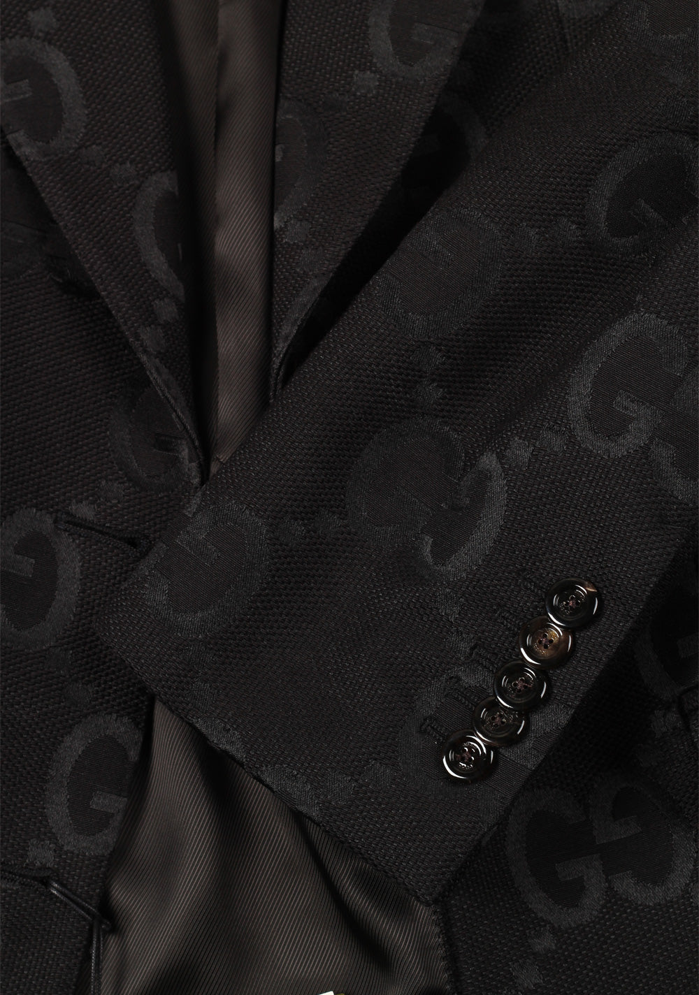 Gucci Black GG Signature Blazer Sport Coat
