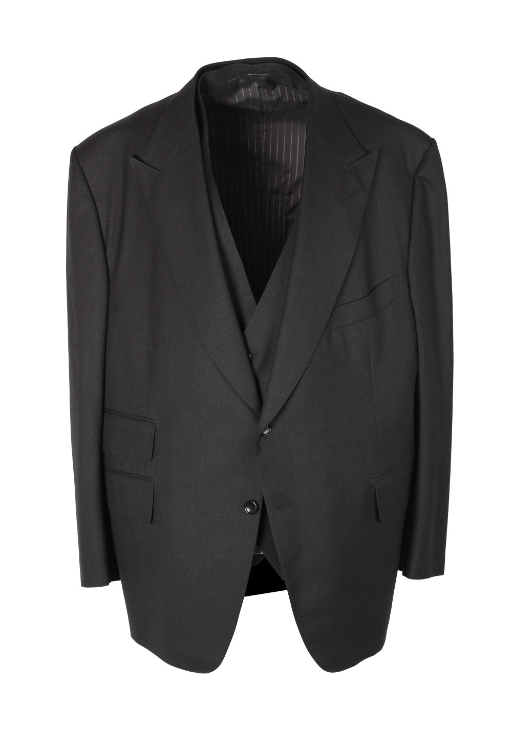 TOM FORD Windsor Gray 3 Piece Suit Size 60 / 50R U.S. Wool Fit A