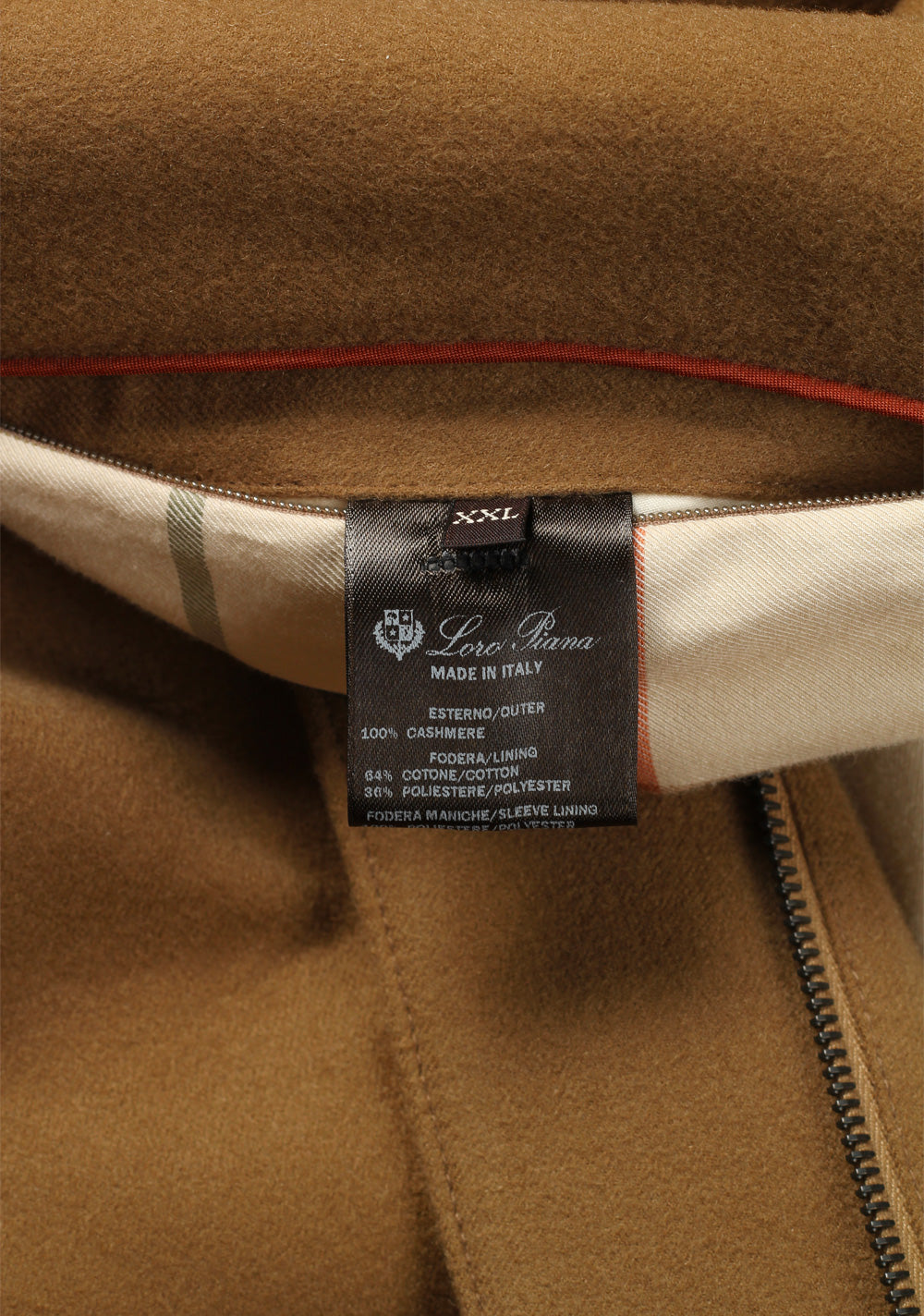 Loro Piana Beige Cashmere  Sebring Jacket Coat Size XXL / 58 / 48R U.S.