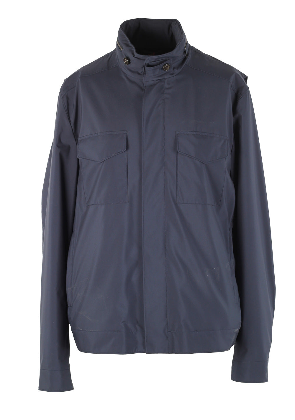 Loro Piana Blue Traveller Bomber Cashmere Jacket Coat Size XXL / 56 / 46R U.S.