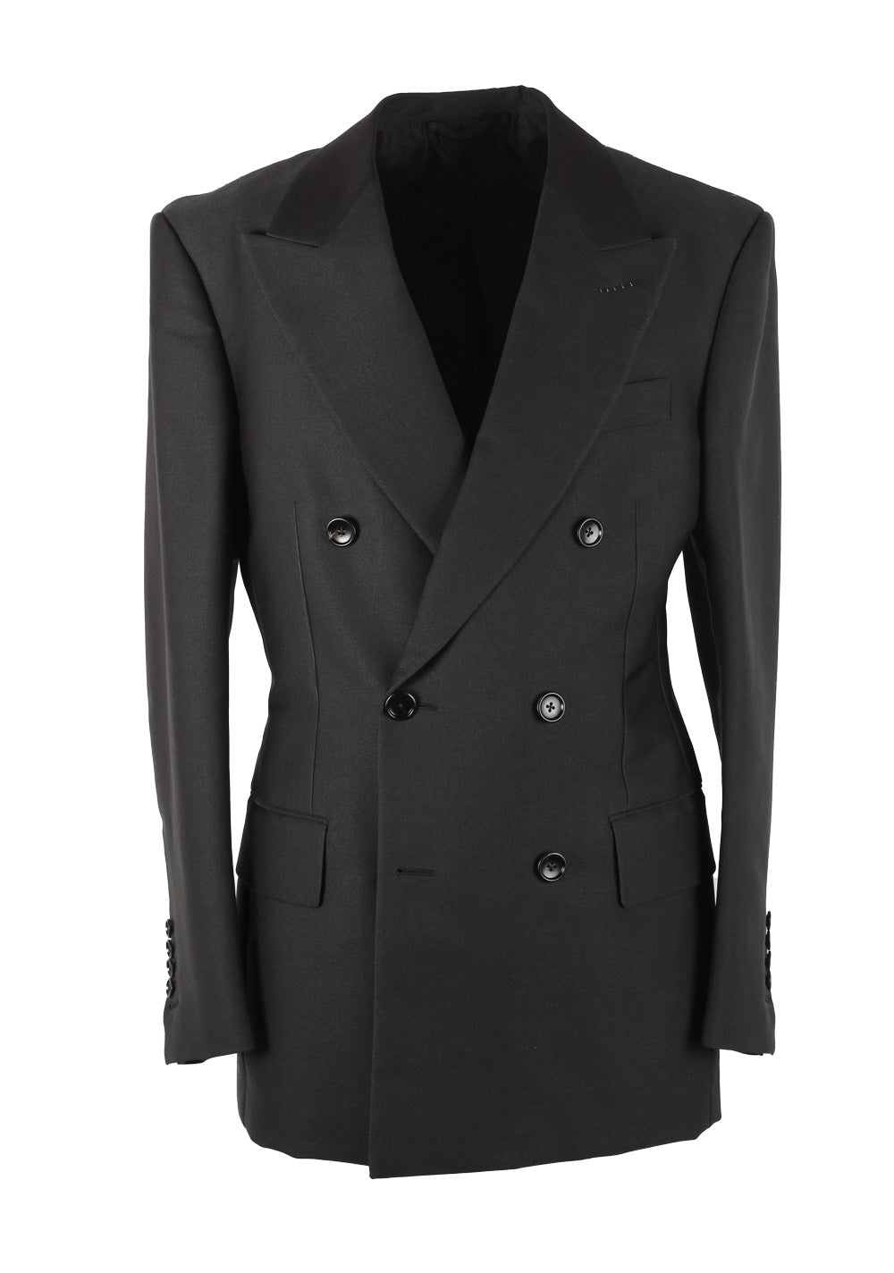 TOM FORD Cooper Black Double Breasted Sport Coat Size 46 / 36R U.S.