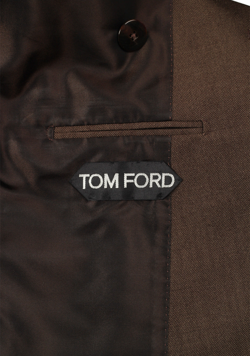 TOM FORD Shelton Brown Double breasted Sport Coat Size 46 / 36R U.S.