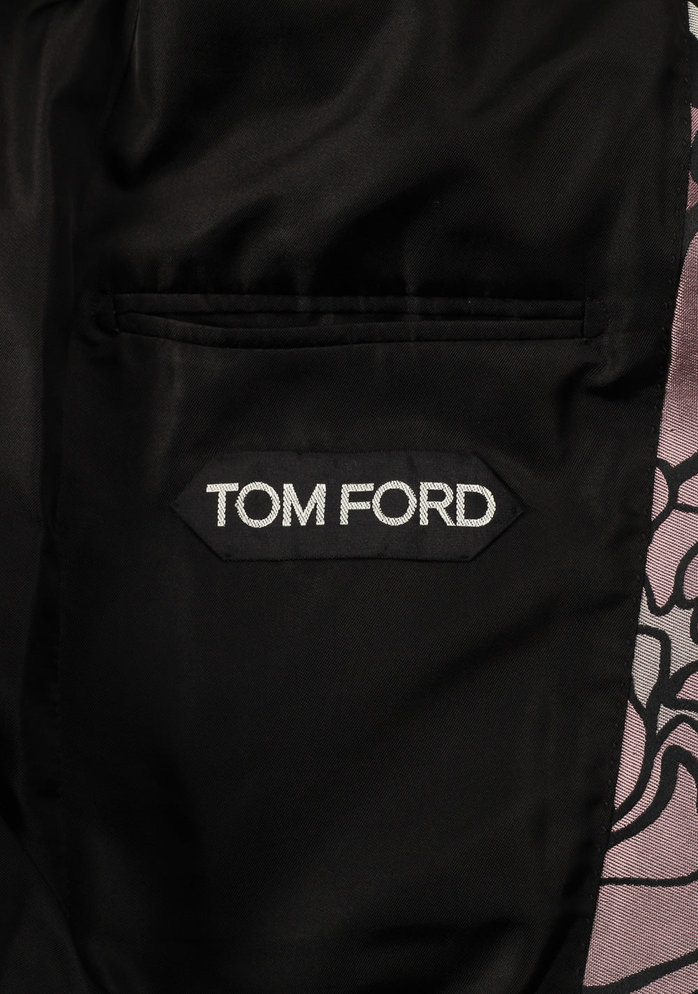 TOM FORD Lamè Lily Floral Atticus Cocktail Dinner Jacket Size 46 / 36R