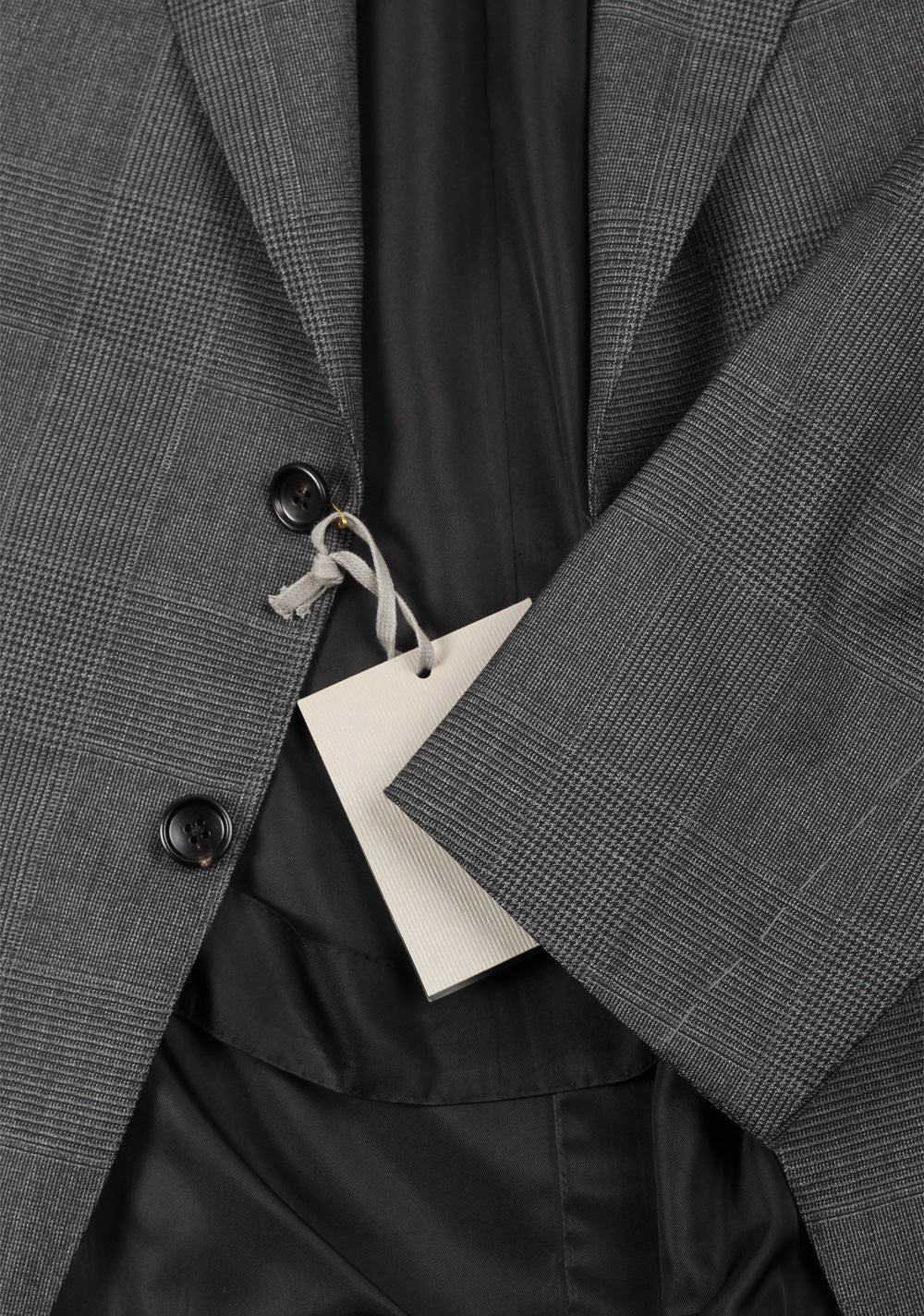 TOM FORD Shelton Gray Checked Suit Size 54 / 44R U.S. In Wool