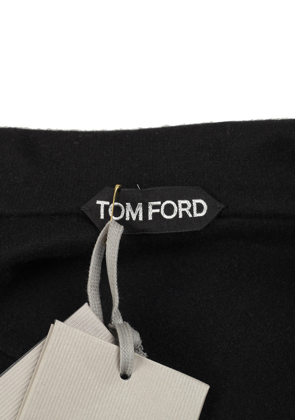 TOM FORD Logo-Appliquéd Black Cashmere Overshirt Size 52 IT / 42R U.S.