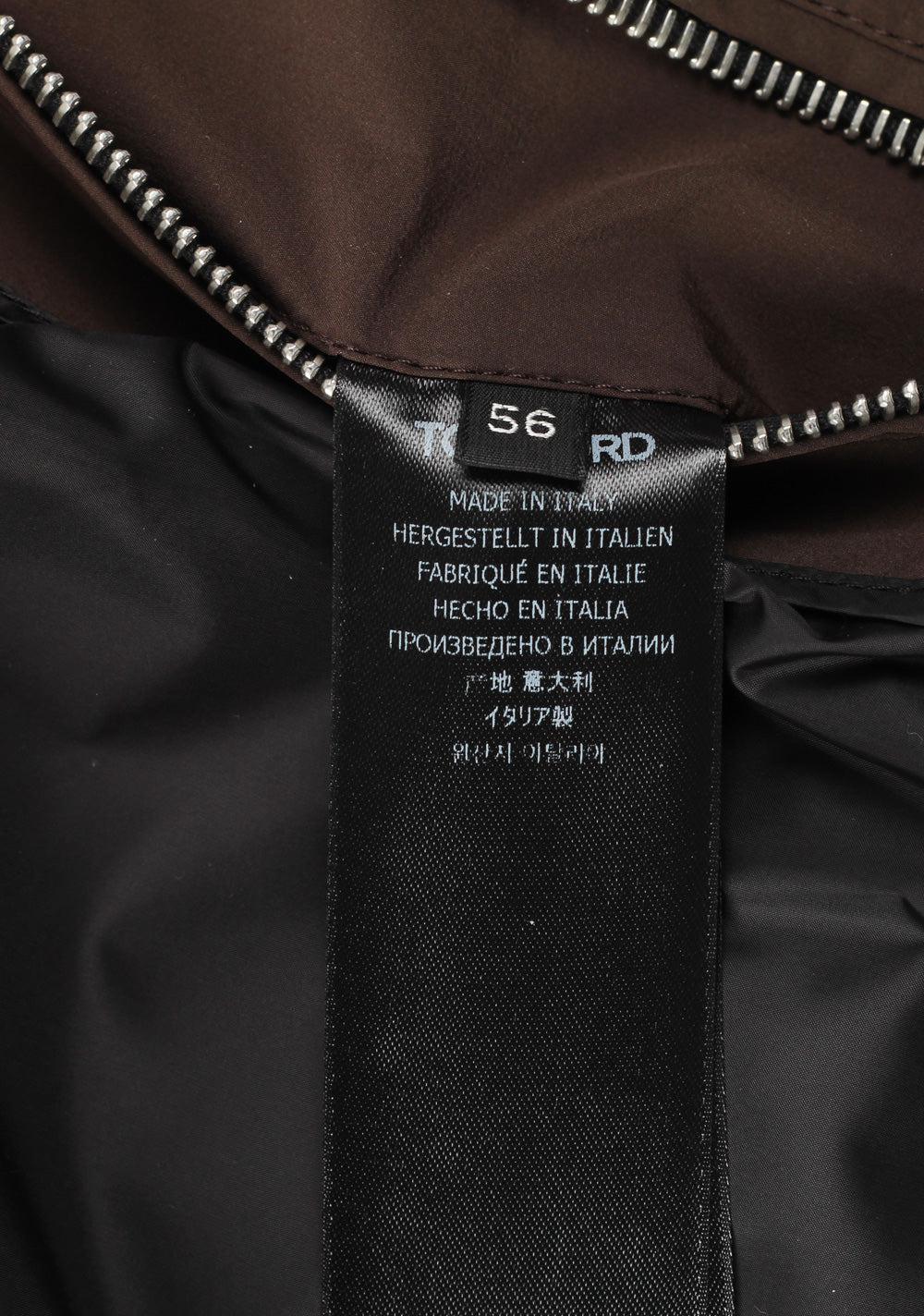 TOM FORD Brown Quilted Gilet Vest Size 56 / 46R U.S.