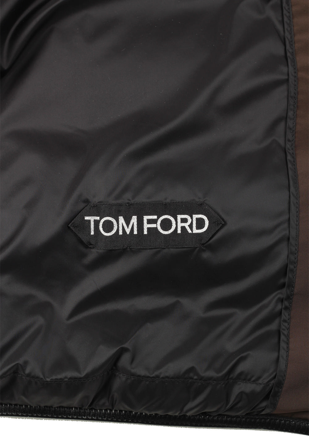 TOM FORD Brown Quilted Gilet Vest Size 56 / 46R U.S.