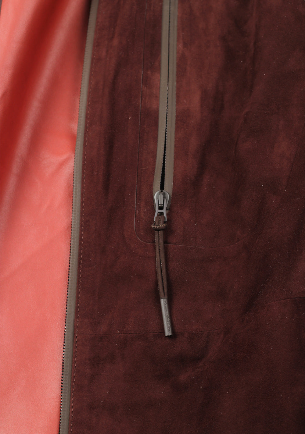 ZEGNA Rust Brown Suede Blouson Jacket Coat Size 54 / 44R U.S.