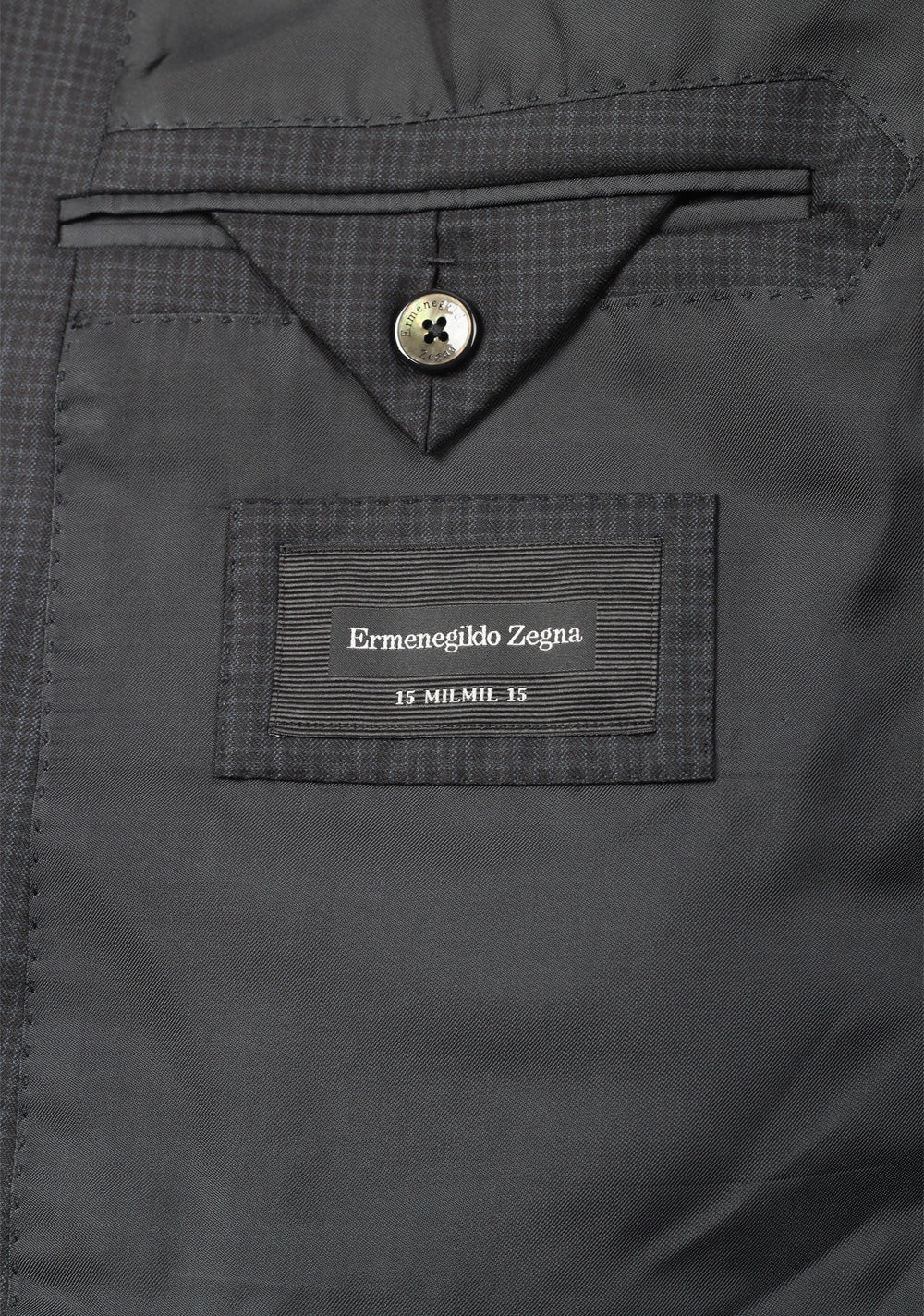 ZEGNA Milano Gray 15 Milmil 15 Checked Suit Size 56 / 46R U.S.