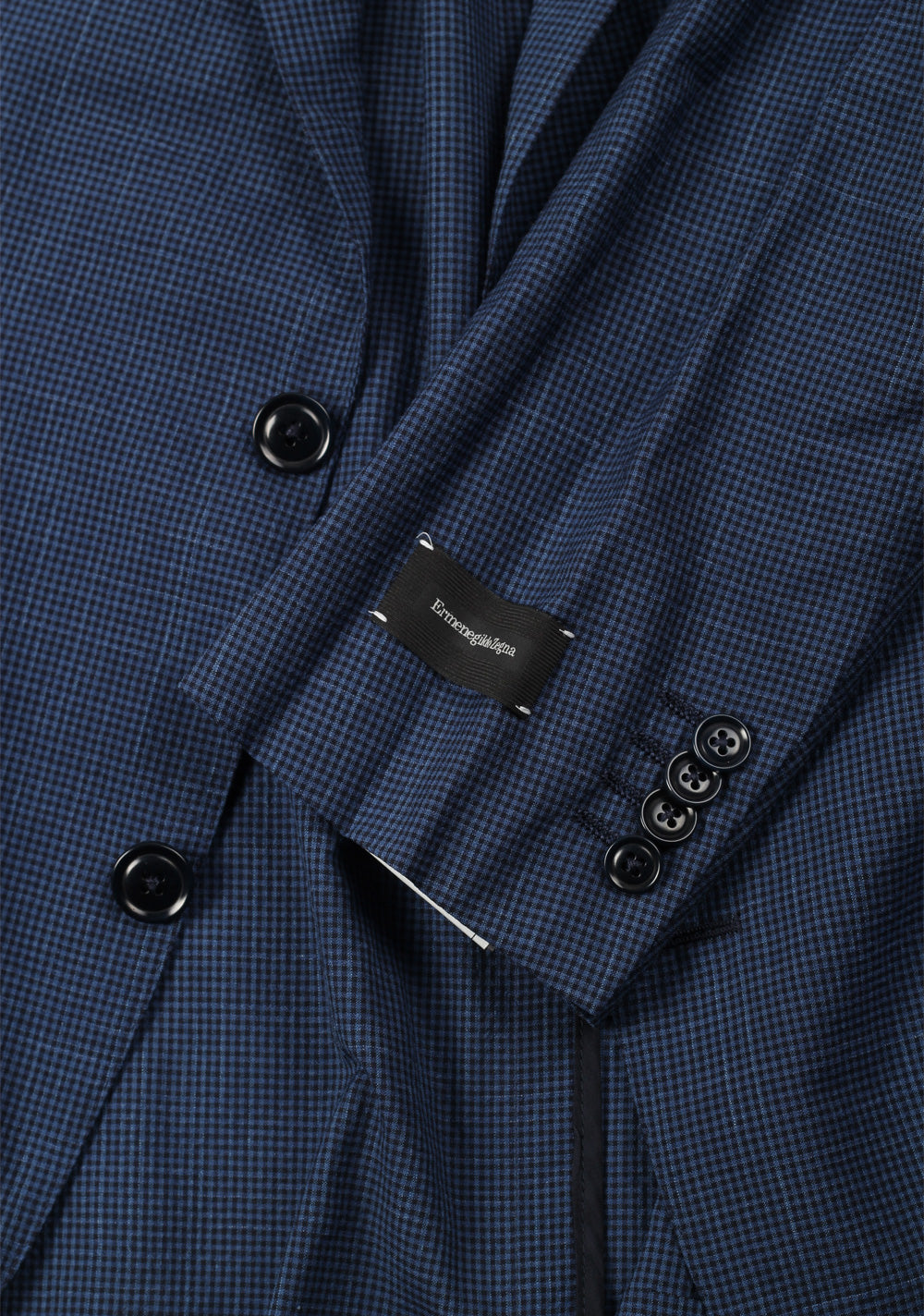 ZEGNA Zero Weight Trofeo Blue Checked Sport Coat Size 50 / 40R U.S.