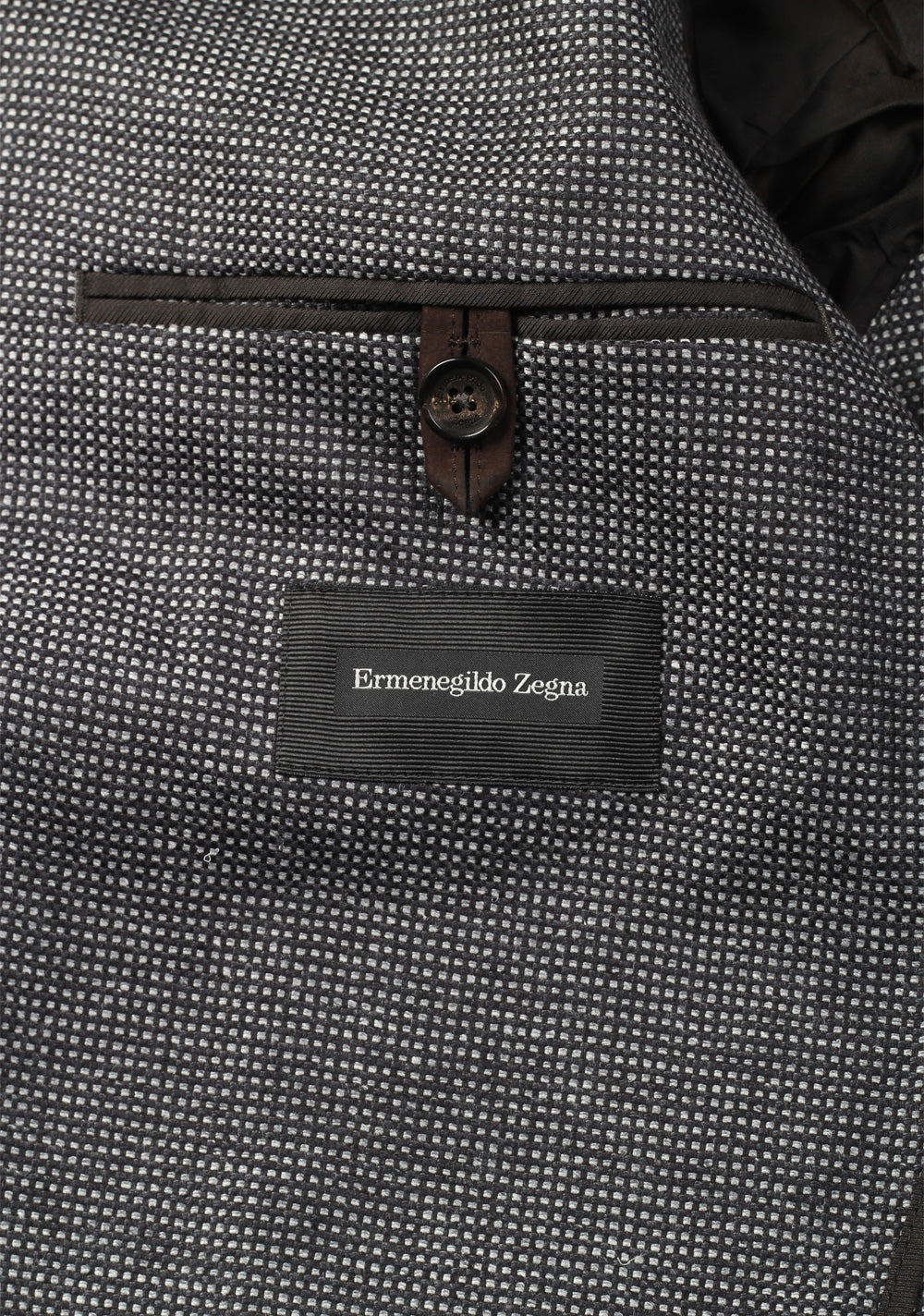ZEGNA Silk Checked Gray Sport Coat Size 48 / 38R U.S.