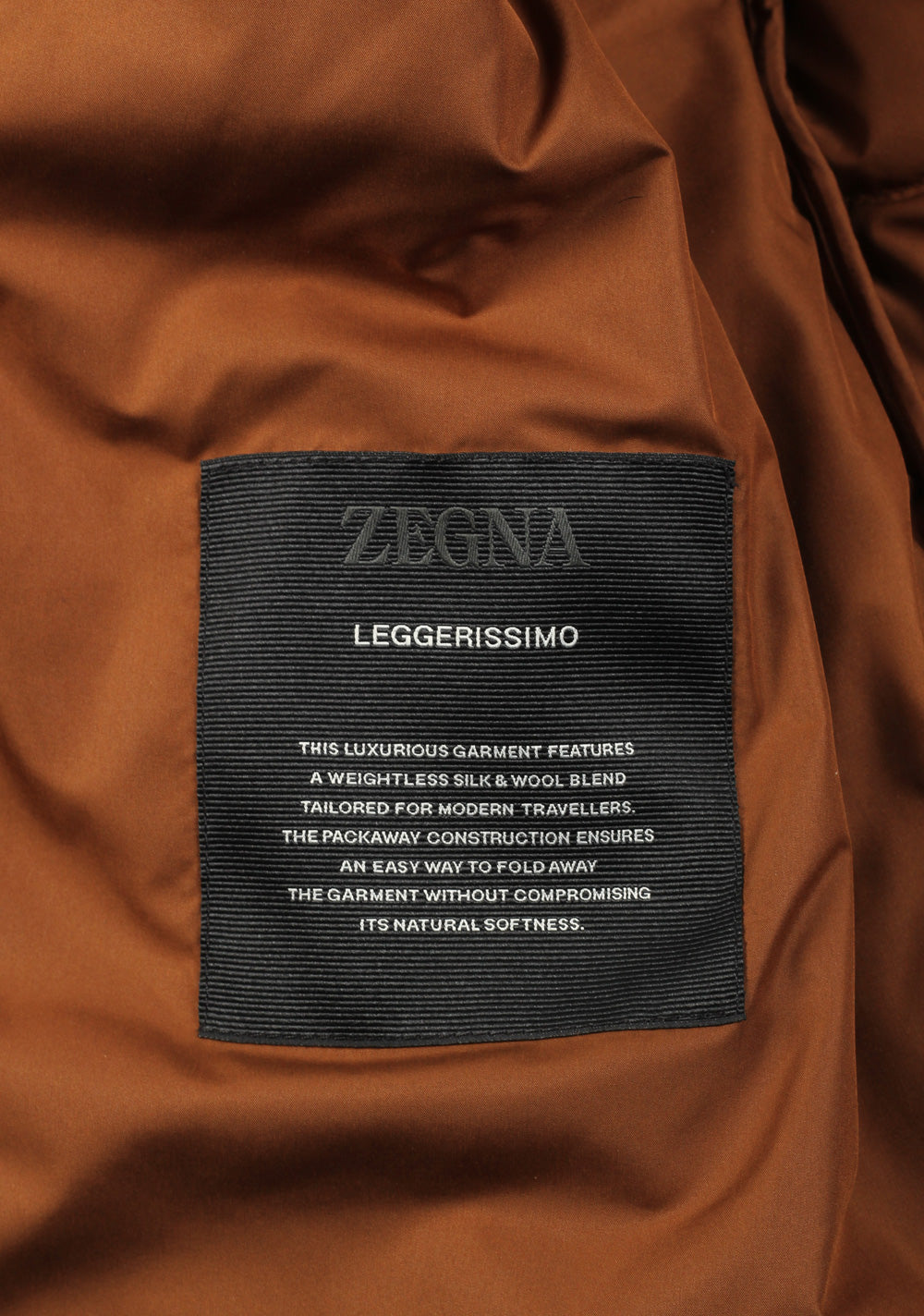 ZEGNA Black Leggerissimo Padded Coat